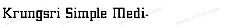 Krungsri Simple Medi字体转换